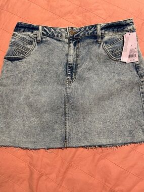 wild fable Light Blue Denim Mini Skirt
